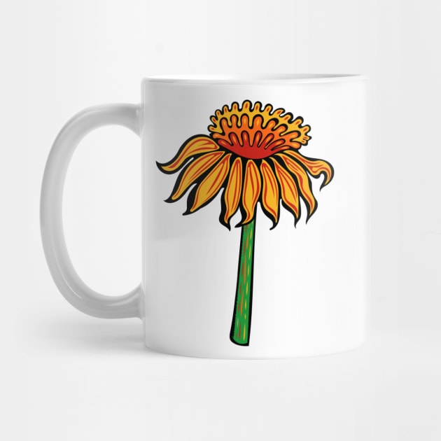 Flame Coneflower  Indigenous WAWEZHI CANADA by WAWEZHI